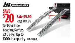Canadian Tire MotoMaster Tri-Fold Steel Loading Ramps, 72˝ offer