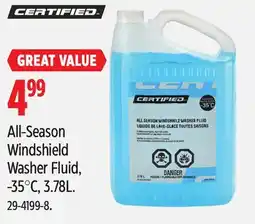 Canadian Tire All-Season Windshield Washer Fluid offer