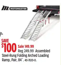 Canadian Tire MOTOMASTER Assembled Steel-Rung Folding Arched Loading Ramp offer