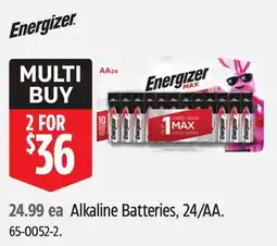 Canadian Tire Alkaline Batteries Energizer offer