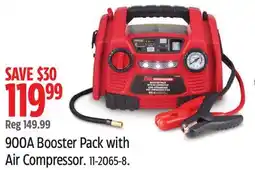 Canadian Tire MotoMaster 900A Booster Pack with Air Compressor offer