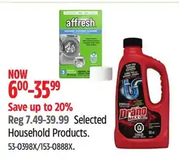 Canadian Tire Drano Max Gel Selected Household Products offer