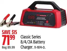 Canadian Tire MotoMaster Classic Series 8/4/2A Battery Charger offer