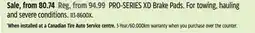 Canadian Tire PRO-SERIES XD Brake Pads offer
