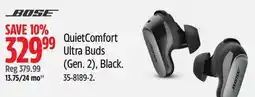 Canadian Tire BOSE QuietComfort Ultra Buds (Gen. 2), Black offer