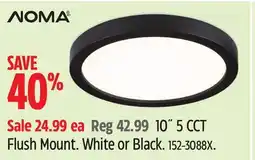 Canadian Tire NOMA 10˝ 5 CCT Flush Mount offer