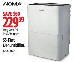 Canadian Tire NOMA 35-Pint Dehumidifier offer
