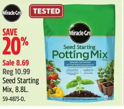 Canadian Tire Miracle-Gro Seed Starting Mix offer