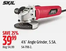 Canadian Tire SKIL 4 1⁄2˝ Angle Grinder, 5.5A offer