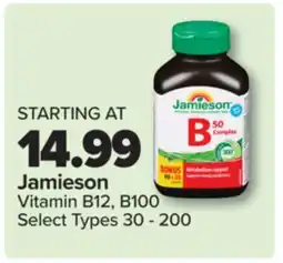 PharmaChoice Jamieson Vitamin B12, B100 offer