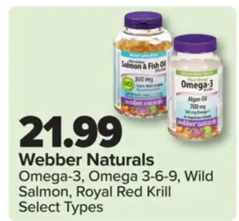 PharmaChoice Webber Naturals Omega-3, Omega 3-6-9, Wild Salmon, Royal Red Krill offer