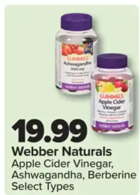 PharmaChoice Webber Naturals Apple Cider Vinegar, Ashwagandha, Berberine offer