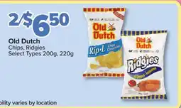 PharmaChoice Old Dutch Chips, Ridgies offer