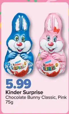 PharmaChoice Kinder Surprise Chocolate Bunny Classic Pink offer