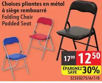 Sushi Shop Folding Chair Padded Seat offer