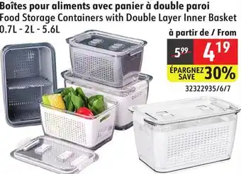 Sushi Shop Food Storage Containers with Double Layer Inner Basket offer
