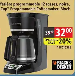 Sushi Shop 12 Cup* Programmable Coffeemaker, Black offer