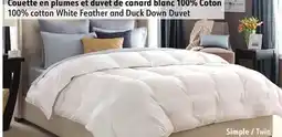 Sushi Shop 100% cotton White Feather and Duck Down Duvet offer