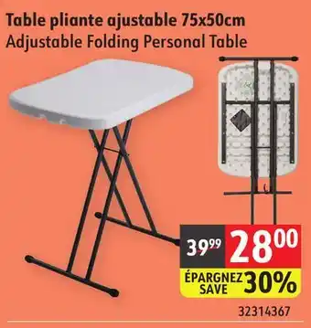 Sushi Shop Adjustable Folding Personal Table offer