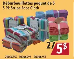 Sushi Shop 5 Pk Stripe Face Cloth offer