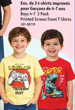 Sushi Shop Boys 4-7 3 Pack Printed Screen Front T-Shirts offer