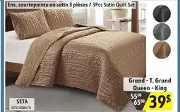 Sushi Shop 3Pcs Satin Quilt Set offer