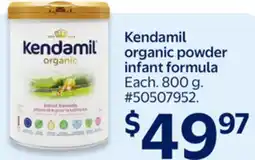 Walmart Kendamil organic powder infant formula offer