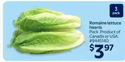 Walmart Romaine lettuce hearts offer