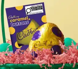 Walmart Cadbury caramel buttons hollow Easter egg offer