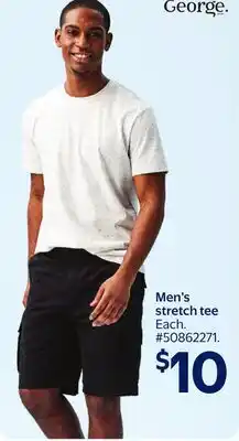 Walmart Men's stretch tee offer