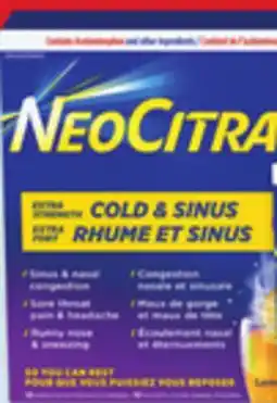 Walmart NeoCitran extra strength Cold & Sinus offer
