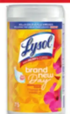 Walmart Lysol disinfecting wipes 75s offer
