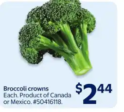 Walmart Broccoli crowns offer