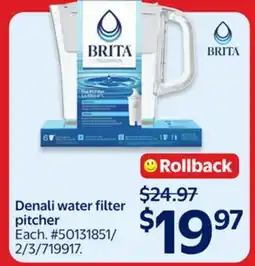 Walmart Denali water filter pitcher offer