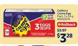 Walmart Cadbury Creme Egg offer