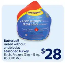 Walmart Butterball raised without antibiotics seasoned turkey offer