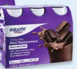 Walmart Equate high protein meal replacement shakes offer