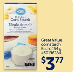 Walmart Great Value cornstarch offer