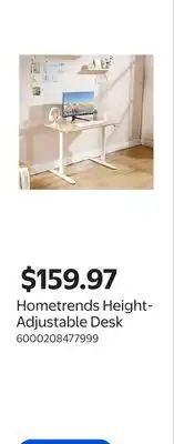 Walmart Hometrends Height-Adjustable Desk offer