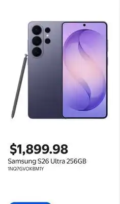 Walmart Samsung S26 Ultra 256GB offer