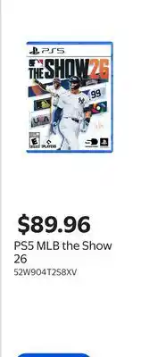 Walmart PS5 MLB the Show 26 offer