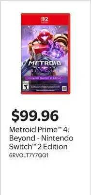Walmart Metroid Prime 4: Beyond - Nintendo Switch 2 Edition offer