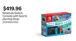 Walmart Nintendo Switch Console with Sports plus leg Strap offer