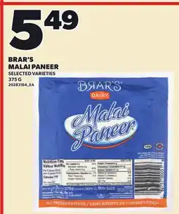 Loblaws BRAR'S MALAI PANEER offer