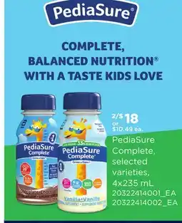 Loblaws PEDIASURE COMPLETE offer
