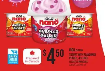 Loblaws IÖGO NANÖ YOGURT WITH FLAVOURED PEARLS offer