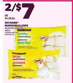 Loblaws NO NAME MARSHMALLOWS offer