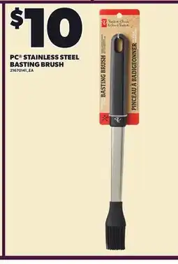 Loblaws PC STAINLESS STEEL BASTING BRUSH offer