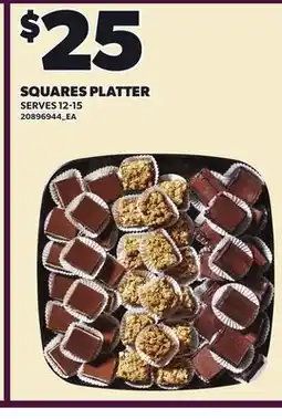 Loblaws SQUARES PLATTER SERVES, 12-15 offer