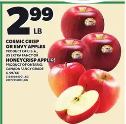 Loblaws COSMIC CRISP OR OR ENVY OR HONEYCRISP APPLES offer